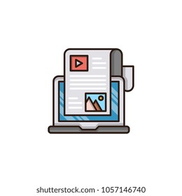 Blog vector icon