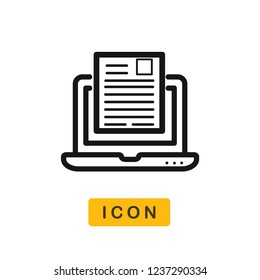 Blog vector icon