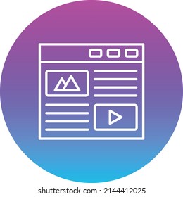 Blog vector icon. Can be used for printing, mobile and web applications.