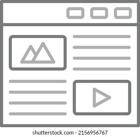 Blog, Vektorsymbol. Kann für Druck-, Mobil- und Web-Anwendungen verwendet werden.