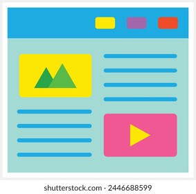 Blog vector icon. Can be used for printing, mobile and web applications.