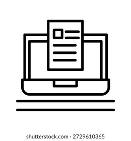 Blog Vector Icon Design Trendy