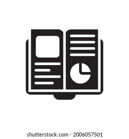 Blog vector solid icon. Marketing and advertising symbol EPS 10 file