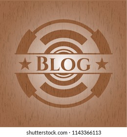 Blog vintage wood emblem