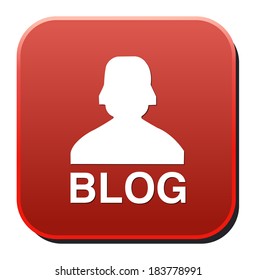 blog web icon on white background