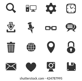 blog web icons for user interface design
