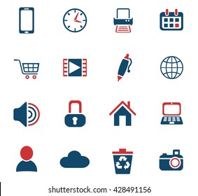 blog web icons for user interface design