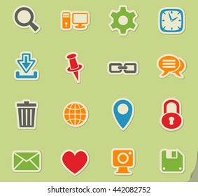 blog web icons for user interface design