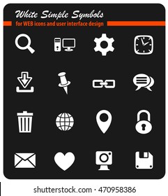 blog web icons for user interface design