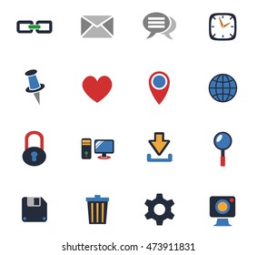 blog web icons for user interface design