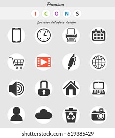 blog web icons for user interface design