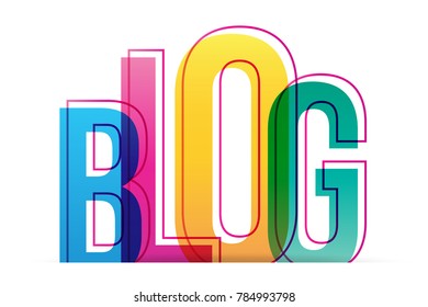 Blog word concept