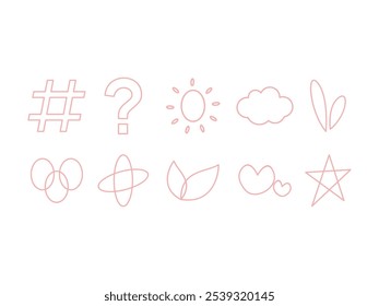 Blogger Zubehör Line Element Set
