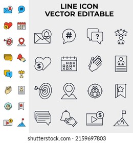 Blogger, Blog set icon symbol template for graphic and web design collection logo vector illustration
