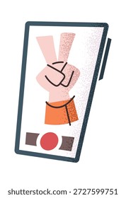 Projeto de smartphone do criador de conteúdo para blogueiros
