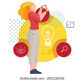Blogger - Creative Content Developer - Illustration as EPS 10 File