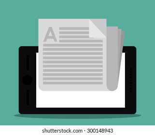 Blogger digital design, vector illustration eps 10