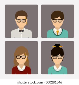 Blogger digital design, vector illustration eps 10