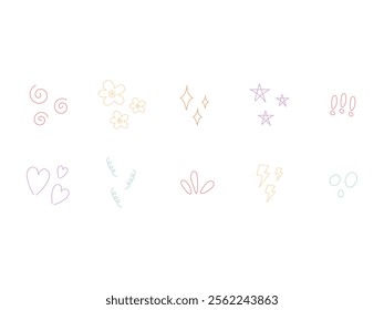 Blogger Doodle Design Element Set