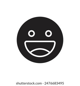 Blogger Emote Filled Icon Vector Illustration