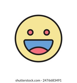 Blogger Emote Icon Vector Illustration