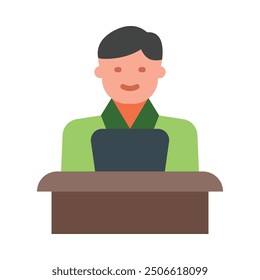 Blogger Flat Icon Design For Personal nad Commercial Use