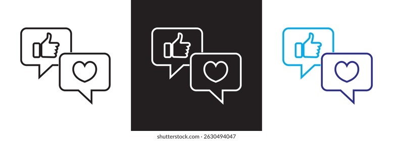 Blogger icon. Vector for websites, mobile interfaces, presentations, banner, visual branding etc. Vector illustration. isolated on white and black background. EPS 10
