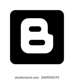 Blogger logo icon vector design in eps 10