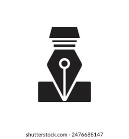 Blogger Pen Filled Icon Vector Illustration