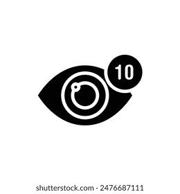 Blogger View Filled Icon Vector Illustration