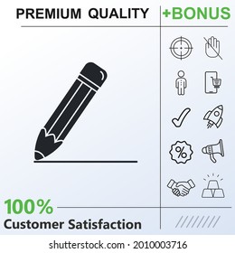 Bloggging, compose, pen icon graphic elements for work