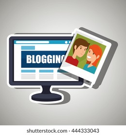 blogging concept  design, vector illustration eps10 graphic 
