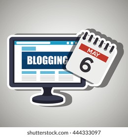 blogging concept  design, vector illustration eps10 graphic 