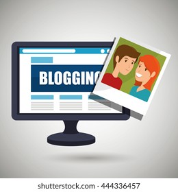 blogging concept  design, vector illustration eps10 graphic 