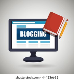 blogging concept  design, vector illustration eps10 graphic 