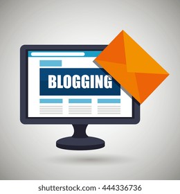 blogging concept  design, vector illustration eps10 graphic 