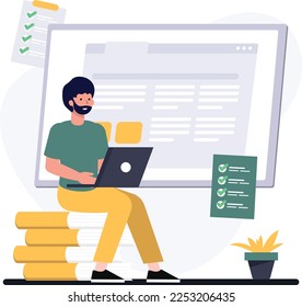 Blogging Content Writing and Articles concepts