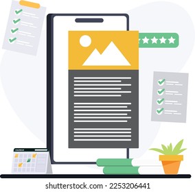 Blogging Content Writing and Articles concepts