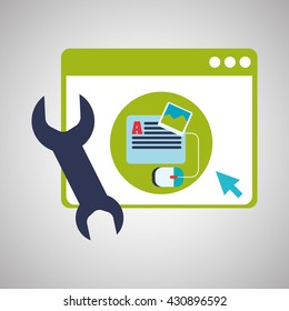 Blogging design. social media icon. Isolated illustration , vector