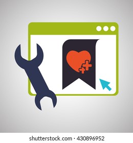 Blogging design. social media icon. Isolated illustration , vector