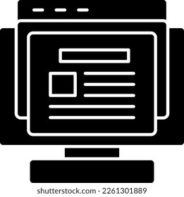 Blogging Glyph Vector Icon Design