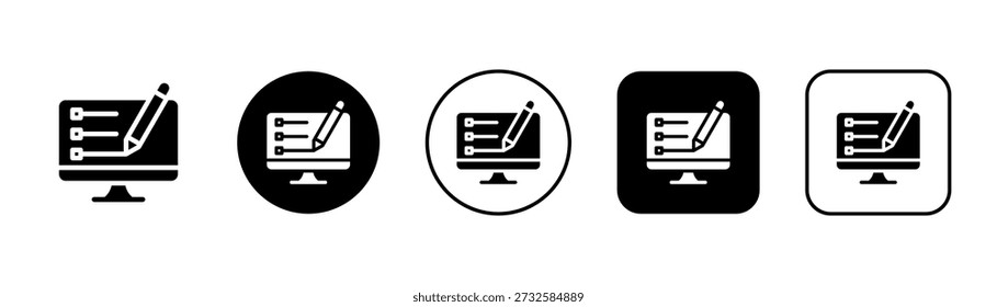 Blogging Icon With Black And White Background