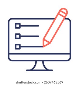 Blogging Icon Element for Design