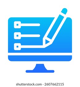 Blogging Icon Element for Design