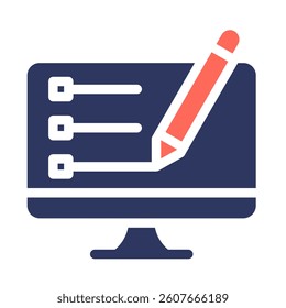 Blogging Icon Element for Design