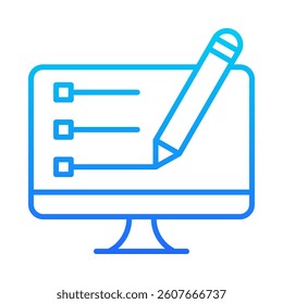Blogging Icon Element for Design