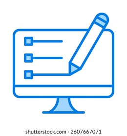 Blogging Icon Element for Design