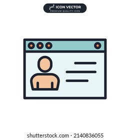 blogging icon symbol template for graphic and web design collection logo vector illustration