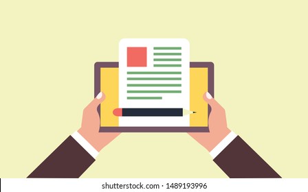 Blogging icon vector illustration. Creative sign from seo and development icons collection.