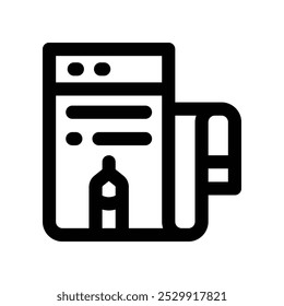 blogging icon. vector line icon for your website, mobile, presentation, and logo design.